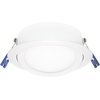 image:imageMaxxima 4 in 5 CCT UltraThin Recessed LED Gimbal Downlight 700 Lumens Color Selectable 2700K5000K 2700K3000K3500K4000K5000K Dimmable Canless Slim IC Rated Junction Box Included4 Inch