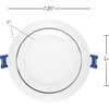 image:imageMaxxima 4 in 5 CCT UltraThin Recessed LED Gimbal Downlight 700 Lumens Color Selectable 2700K5000K 2700K3000K3500K4000K5000K Dimmable Canless Slim IC Rated Junction Box Included6 Inch