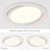 image:imageMaxxima 4 in 5 CCT UltraThin Recessed LED Gimbal Downlight 700 Lumens Color Selectable 2700K5000K 2700K3000K3500K4000K5000K Dimmable Canless Slim IC Rated Junction Box Included6 Inch