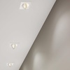 image:imageMaxxima 4 in Rotatable UltraThin Square Recessed LED Floating Gimbal Downlight 1000 Lumens 5 CCT Selectable 2700K3000K3500K4000K5000K Dimmable Black Trim 80 CRI IC Rated Canless JBox IncludedWhite
