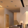 image:imageMaxxima 4 in Rotatable UltraThin Square Recessed LED Floating Gimbal Downlight 1000 Lumens 5 CCT Selectable 2700K3000K3500K4000K5000K Dimmable Black Trim 80 CRI IC Rated Canless JBox IncludedBlack