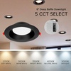 image:imageMaxxima 6 Canless Deep Baffle Black Recessed LED Downlight 1200 Lumen 5CCTBlack
