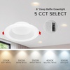image:imageMaxxima 6 Canless Deep Baffle Black Recessed LED Downlight 1200 Lumen 5CCTWhite
