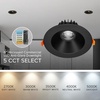 image:imageMaxxima 6 Commercial AntiGlare LED Downlight 5 CCT up to 2300 LumensBlack