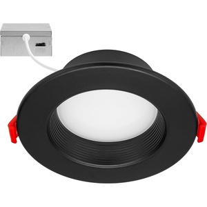 image:imageMaxxima 4 Canless Deep Baffle Black Recessed LED Downlight 600 Lumens 5CCTBlack