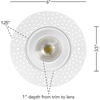 image:imageMaxxima 1 White Trimless AntiGlare LED Downlight 500 Lumens 5 CCT4 Inch