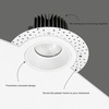 image:imageMaxxima 1 White Trimless AntiGlare LED Downlight 500 Lumens 5 CCT4 Inch