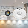 image:imageMaxxima 1 White Trimless AntiGlare LED Downlight 500 Lumens 5 CCT4 Inch