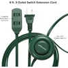 image:imageMaxxima 9 ft 3 Outlet Extension Cord OnOff Foot Switch Green Pack of 2Green