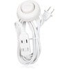image:imageMaxxima 9 ft 3 Outlet Extension Cord OnOff Foot Switch Green Pack of 2White