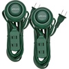 image:imageMaxxima 9 ft 3 Outlet Extension Cord OnOff Foot Switch Green Pack of 2Green