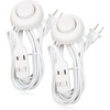 image:imageMaxxima 9 ft 3 Outlet Extension Cord OnOff Foot Switch Green Pack of 2White