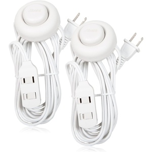 image:imageMaxxima 9 ft 3 Outlet Extension Cord OnOff Foot Switch Green Pack of 2White